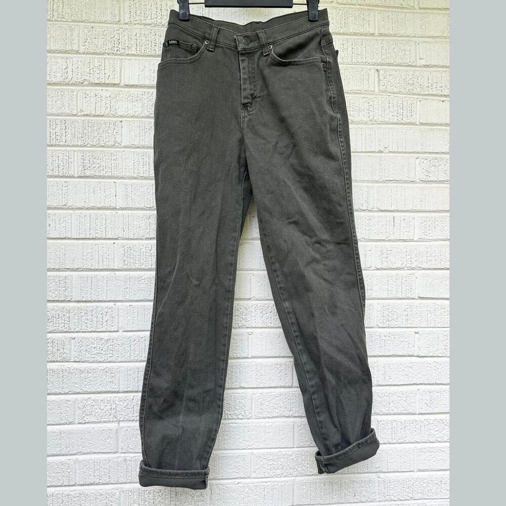 Vintage 90's Lee Green / Grey High Waisted Jeans